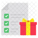 Gift List Logistic Plan Checklist Icon