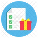 Gift List Logistic Plan Checklist Icon