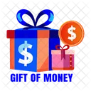 Gift Of Money Rewards Incentive Icon
