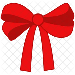 Gift red bow illustration  Icon