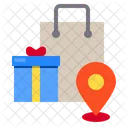 Shopping Pin Locations Icon