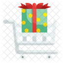 Gift Shopping Cart Giftbox Icon