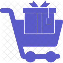Gift shopping cart  Icon