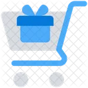 Gift Box Cart Icon