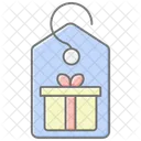 Gift Tag Lineal Color Icon Icon