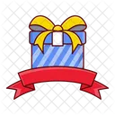 Giftbox Ribbon Party Icon