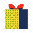 Giftbox Patterned Merry Icon