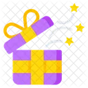 Giftbox Carton Wrapped Package Icon