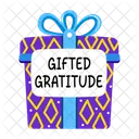 Gifted Gratitude Present Surprise Icon