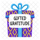 Gifted Gratitude Present Surprise Icon
