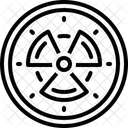 Giftig Nuklear Strahlung Symbol