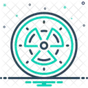 Giftig Nuklear Strahlung Symbol
