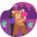 Gifting big teddy bear  Icon
