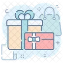 Gifts Wrapped Boxes Birthday Gifts Icon