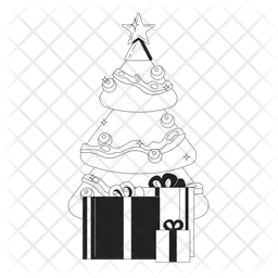 Gifts christmas tree  Icon