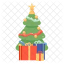 Gifts Christmas Tree Xmas Gifts Spruce New Year Icon