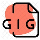 Gig File Audio File Audio Format Icon