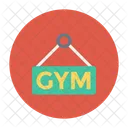 Gimnasio Tablero Letrero Icono