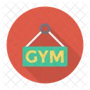 Gimnasio Tablero Letrero Icono