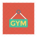 Gimnasio Tablero Letrero Icono