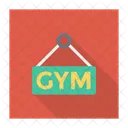 Gimnasio Tablero Letrero Icono