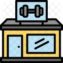 Gimnasio Ejercicio Mancuerna Icono