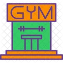 Centro de gimnasio  Icono