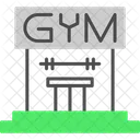 Centro de gimnasio  Icono