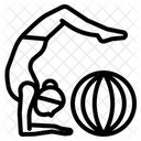 Conjunto De Iconos De Diseno De Esquema De Carnaval De Circo Icono