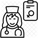 Ginecologista Medica Enfermeira Ícone