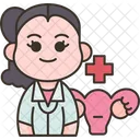 Ginecologo Doctor Mujer Icono