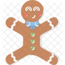 Gingerbreadman Christmas Decoration Icône