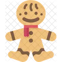 Gingerbread Man Cookie Icon