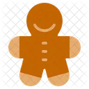 Gingerbread Gingerbread Man Cookie Icon