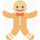 Gingerbread Ginger Man Christmas Cookie Icon