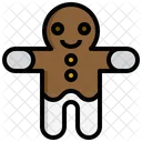 Gingerbread Gingerbread Man Cookie Icon
