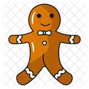 Gingerbread Bakery Food Ginger Man Icon