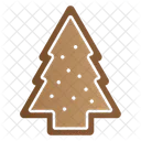 Gingerbread Pine Tree Icon