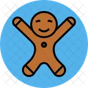 Gingerbread Baked Bread Icon