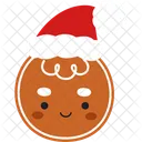 Gingerbread Santa Christmas Icon