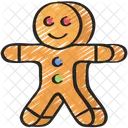 Gingerbread Cookie Biscuit Baked Icon