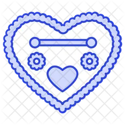 Gingerbread heart  Icon