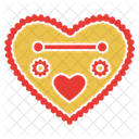 Gingerbread heart  Icon