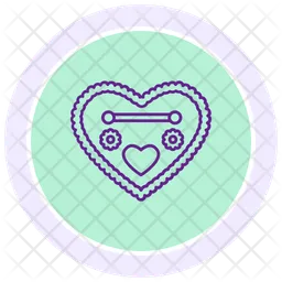 Gingerbread heart  Icon