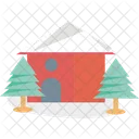 Gingerbread House Winter House Christmas House Icon