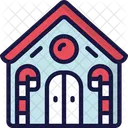 Gingerbread House Food Holidays Icon