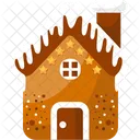 Gingerbread House Decorative Gingerbread House Christmas House Icon