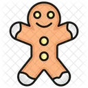 Gingerbread Bread Baked Icon