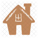 Gingerbread House Snowflake Icon