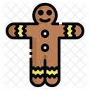 Gingerbread Man Cookie Icon